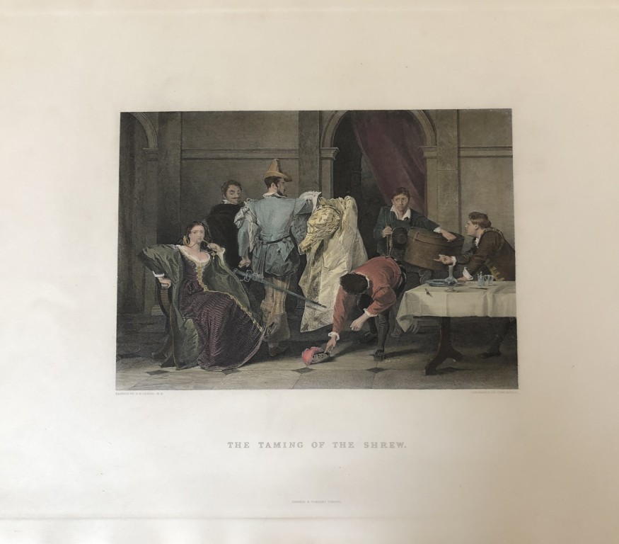 CR Leslie RA - The Taming of the Shrew engraved by Charles Rolls 1887