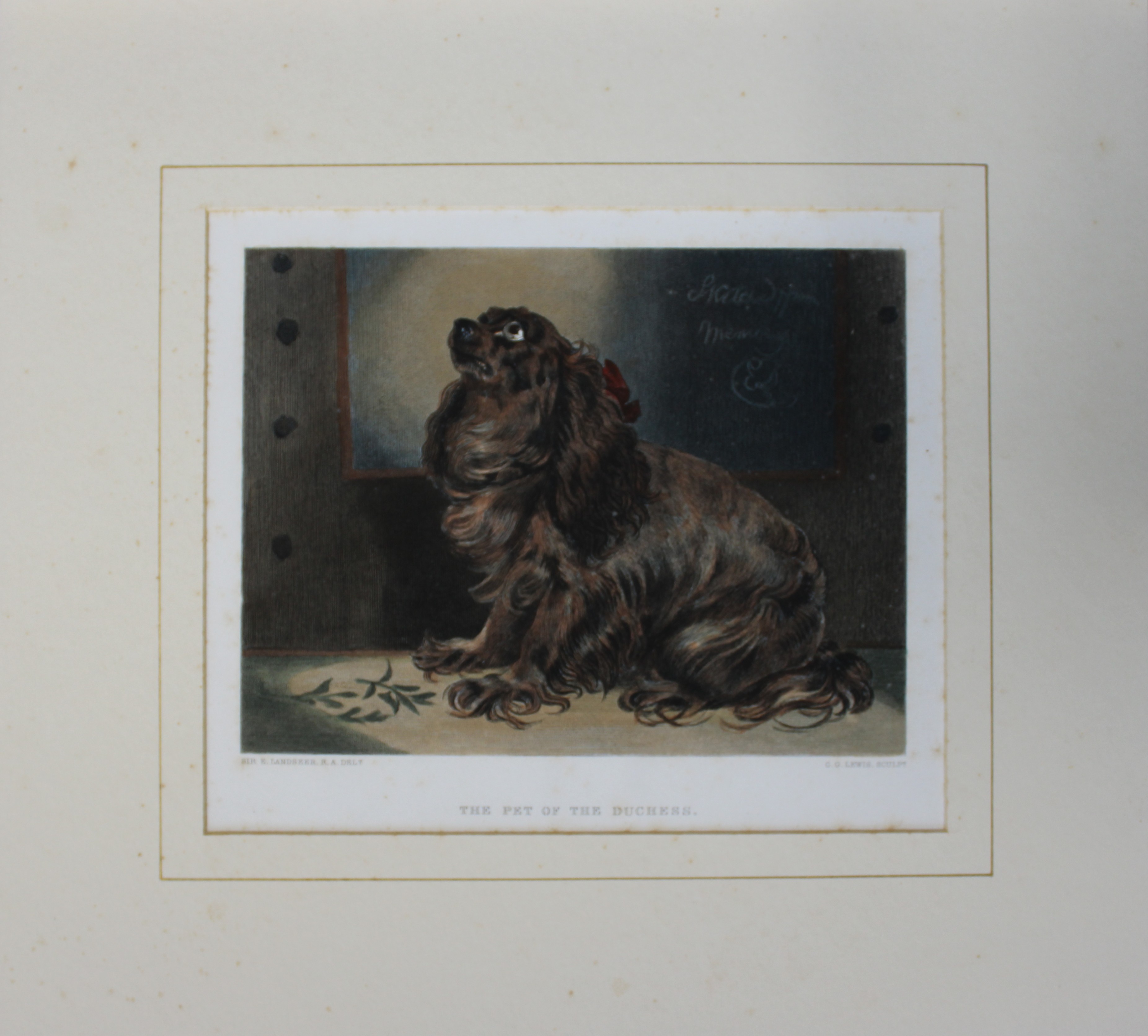 Sir E Landseer - Pet of the Duchess, King Charles Spaniel 1880