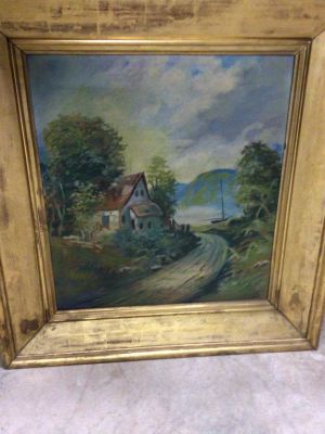Oil on Board Landscape signed C Hilton. Dated 1932 and signed lower right...18.5 x 22 inches 