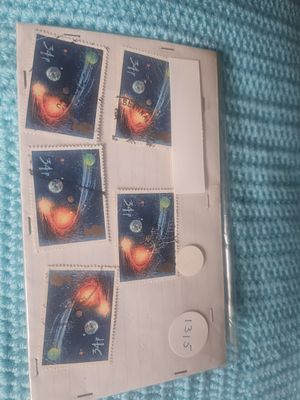 Set of 5 earth stamps