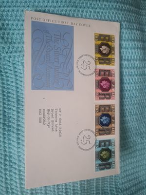 Silver jubilee queens accesion 1st day cover