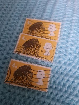 Vintage telescope stamps x 3