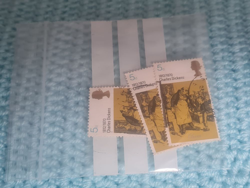 Lot 183: 3 Charles dickens stamps
