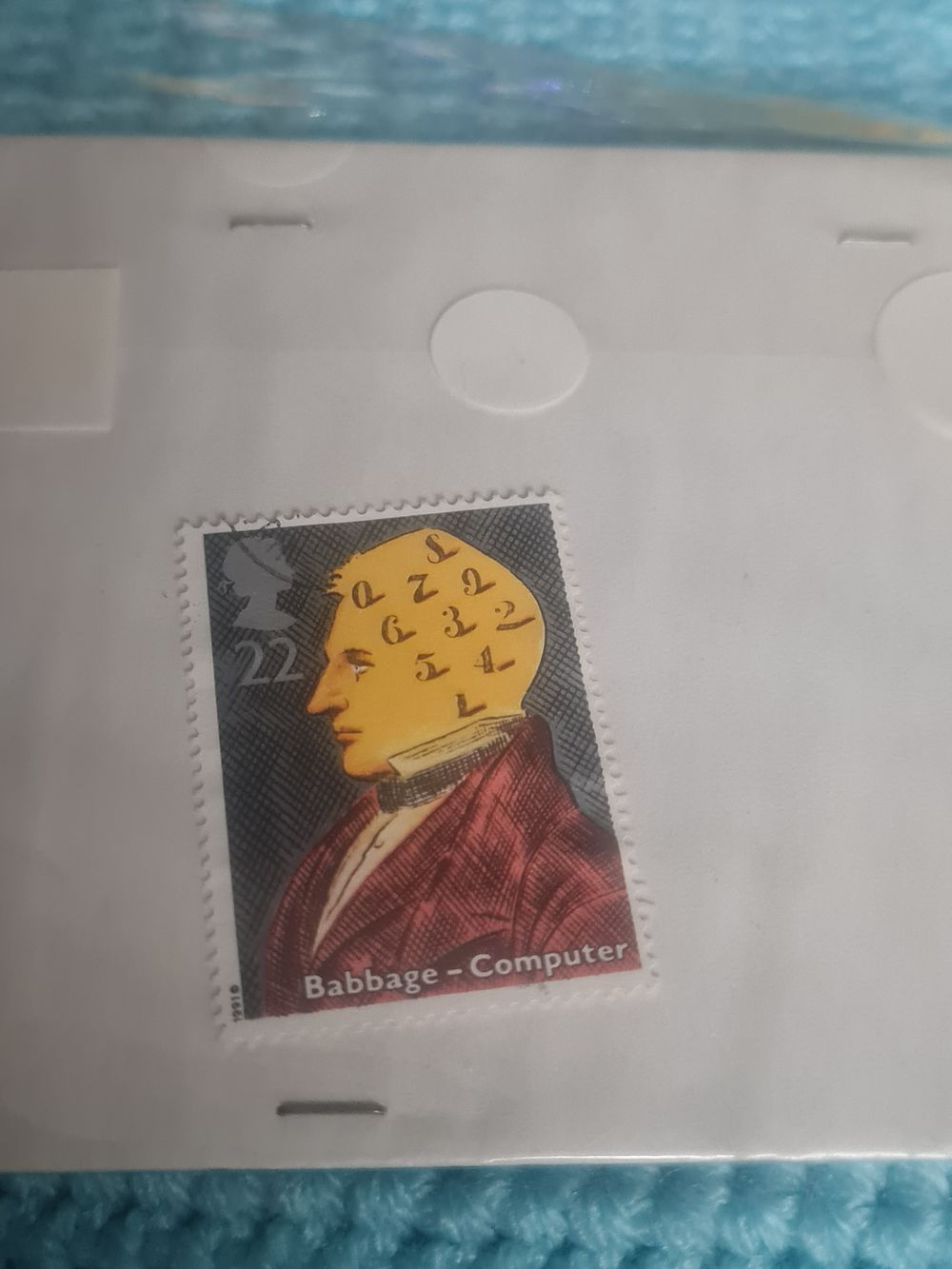Lot 195: Babbage computer stamp