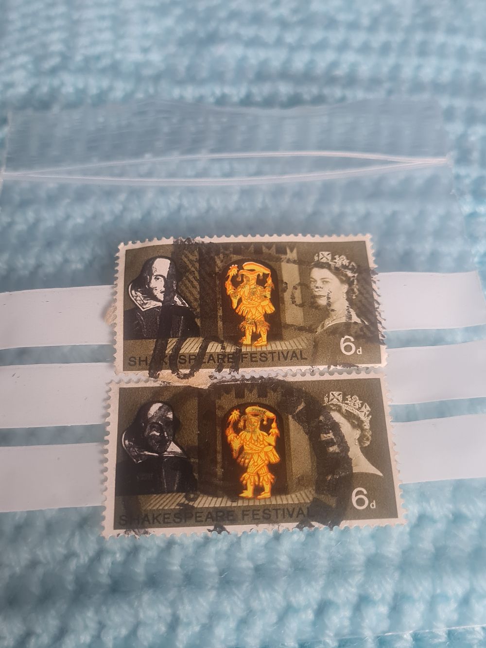Lot 201: Shakespeare stamps