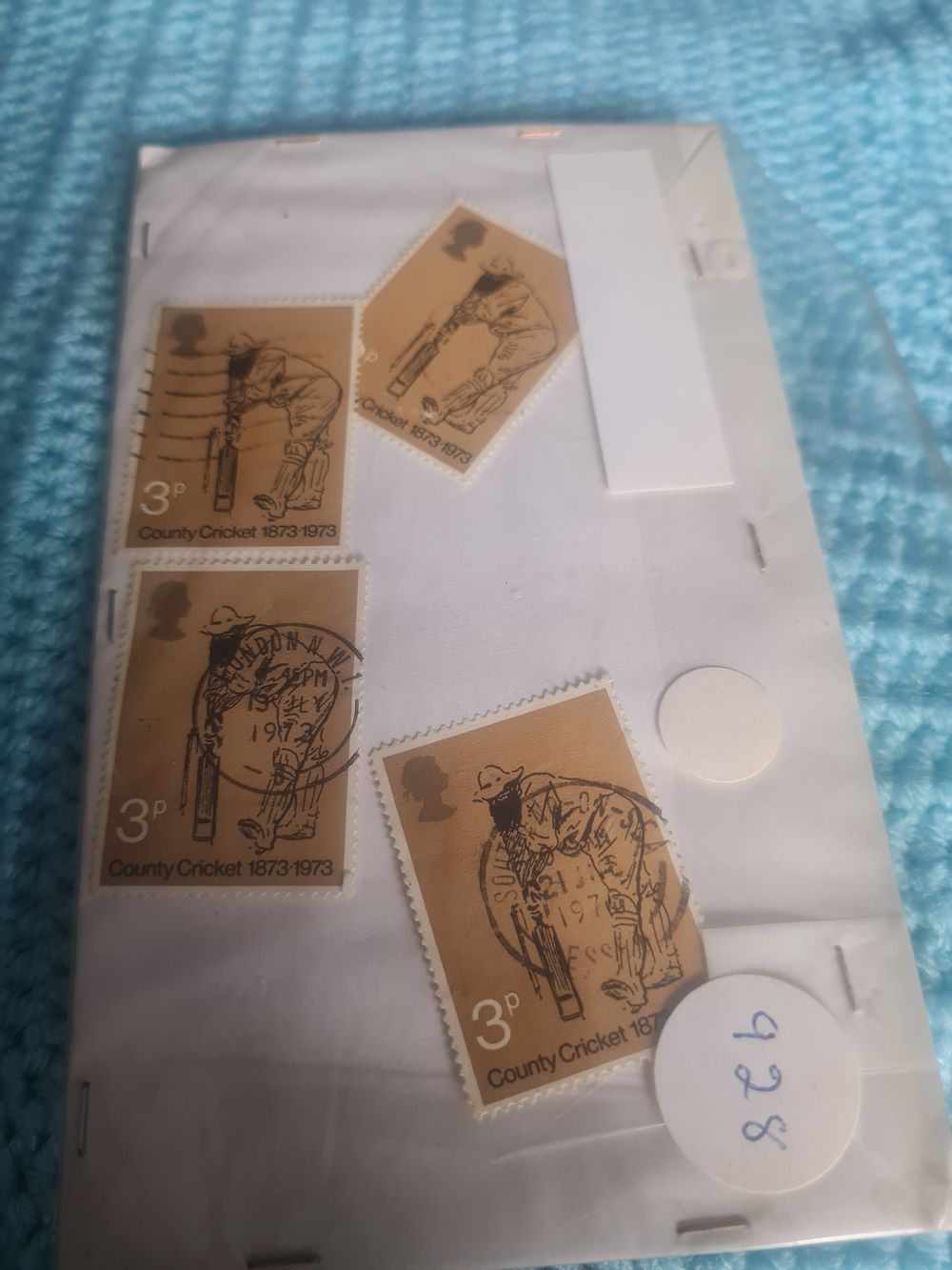 Lot 202: Country cricket stamps