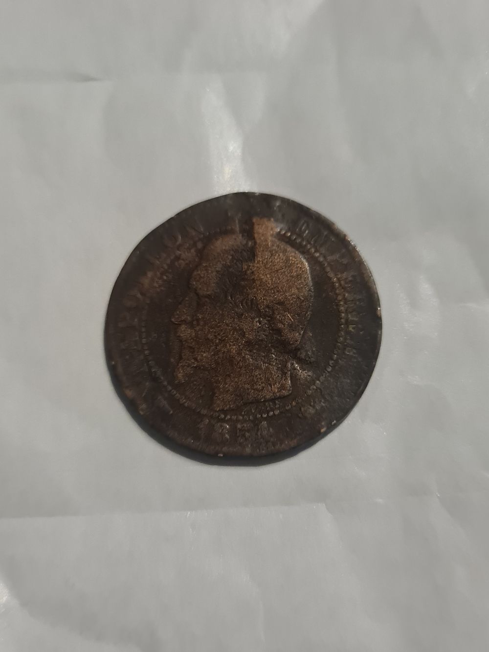 Lot 212: 1854 vintage coin