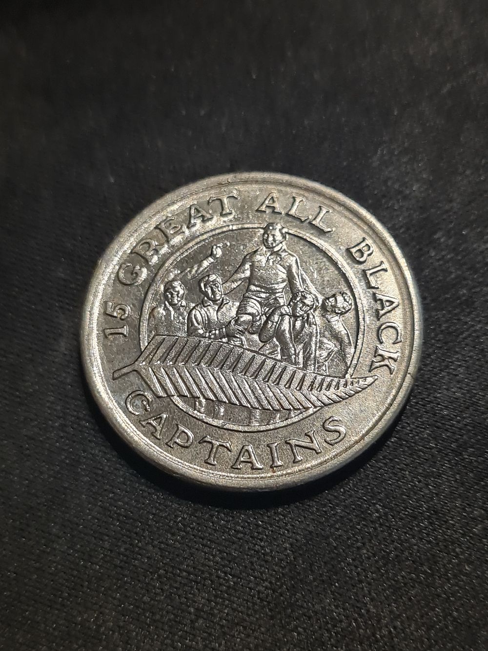 Lot 225: Great all blacks captain coin