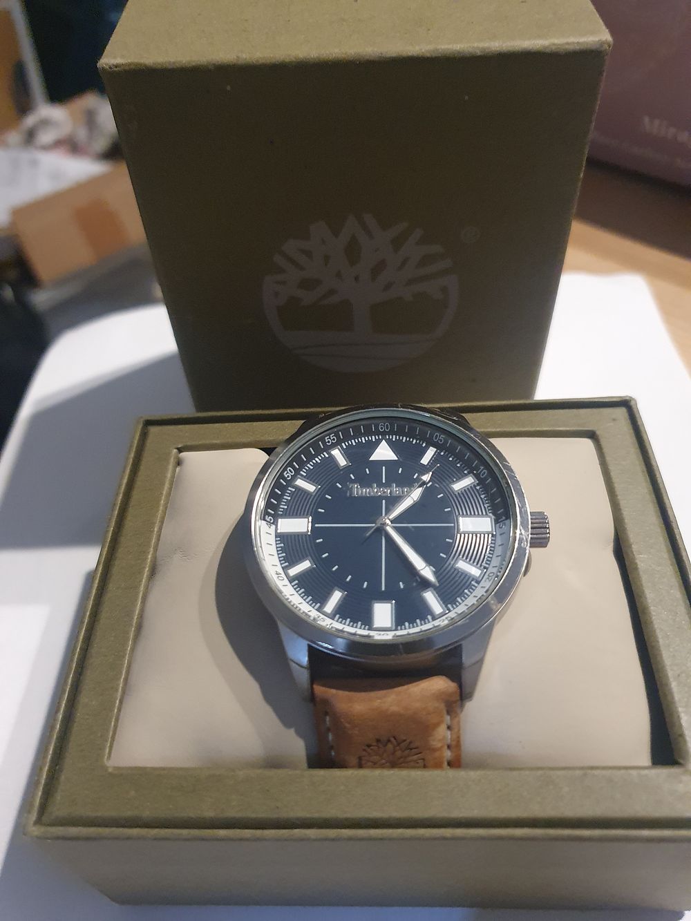 Lot 01: Boxed Timberland watch