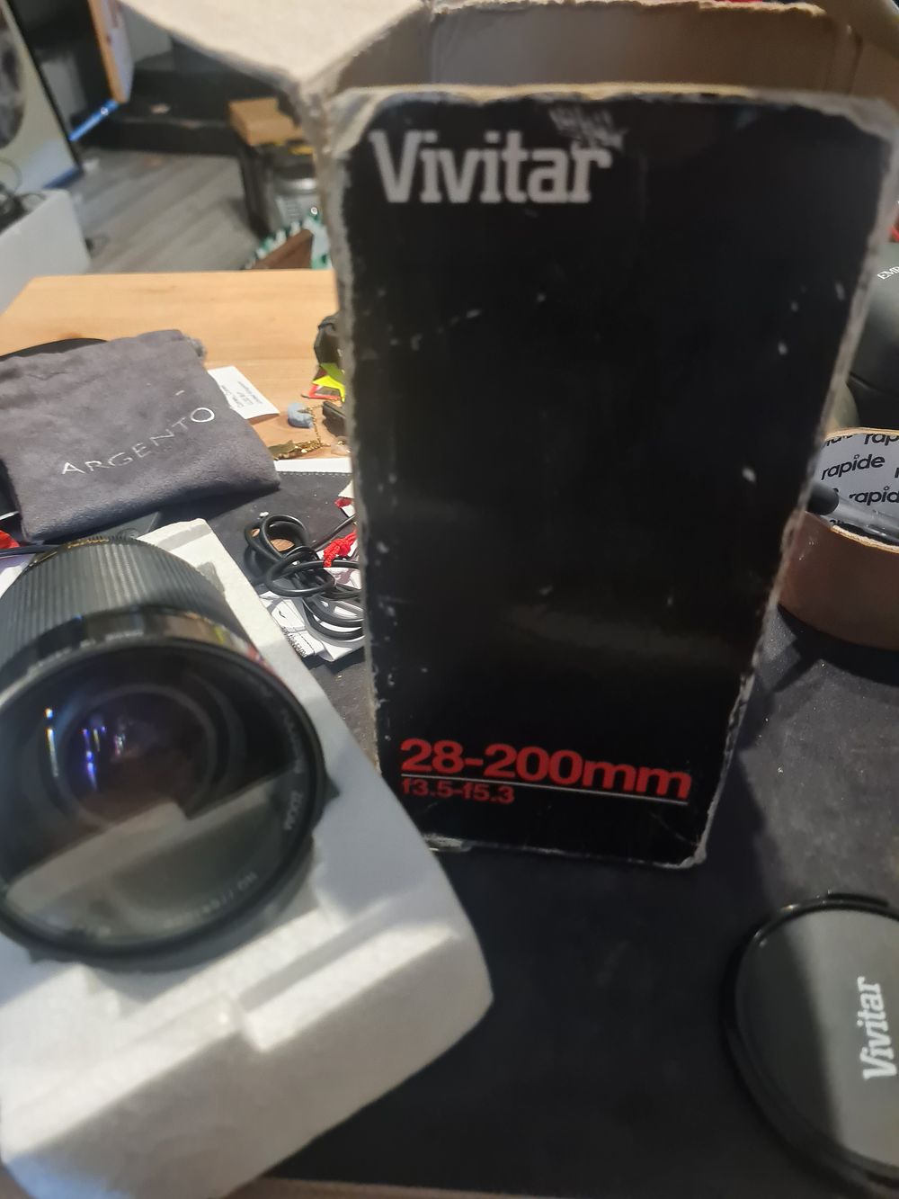 Lot 166: Boxed camera lens
