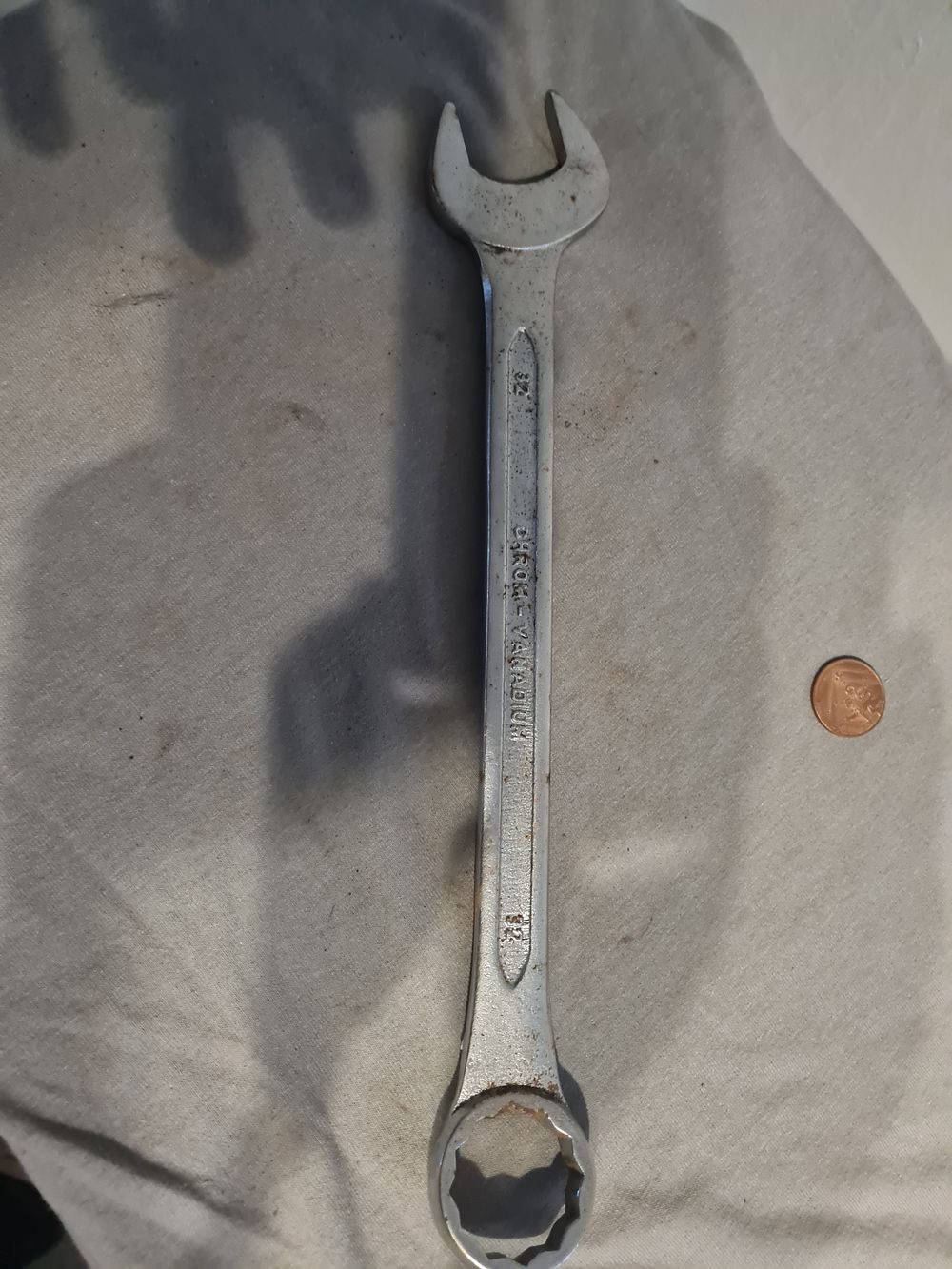 Lot 170: Chrome 32 vanadium spanner
