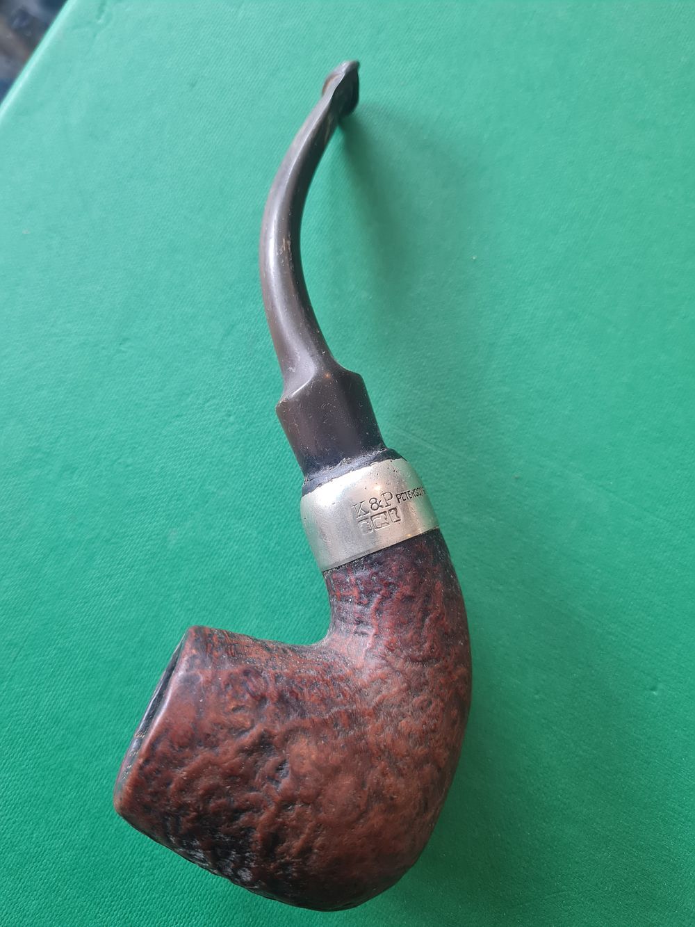 Lot 176: Antique Patterson pipe silver collared