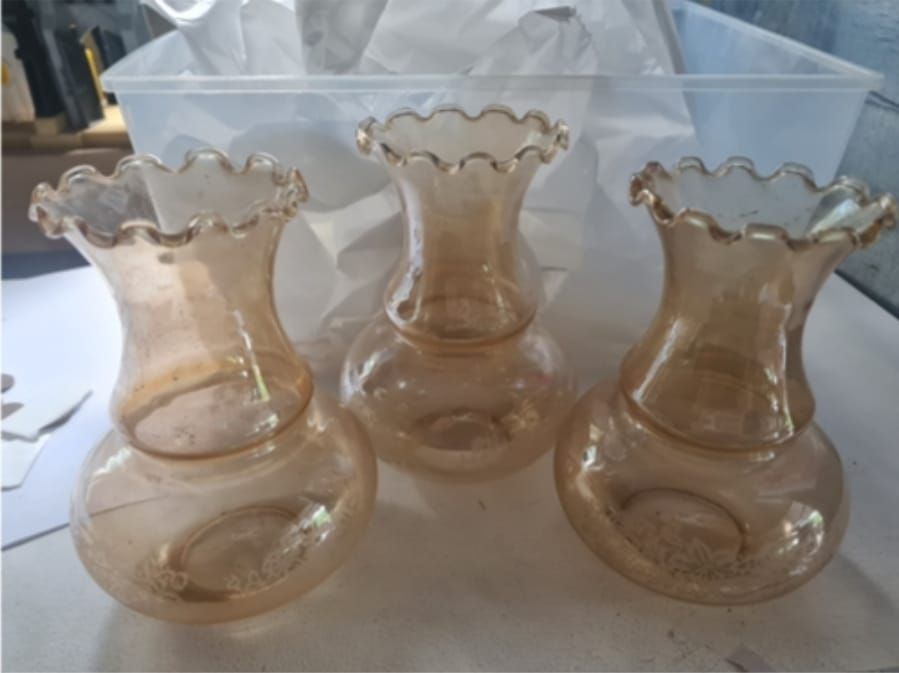 Lot 188: Vintage glass shades