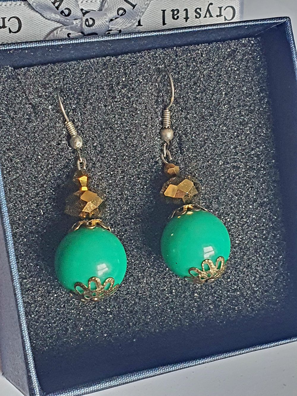 Lot 246: Pair of detailed drop earrings