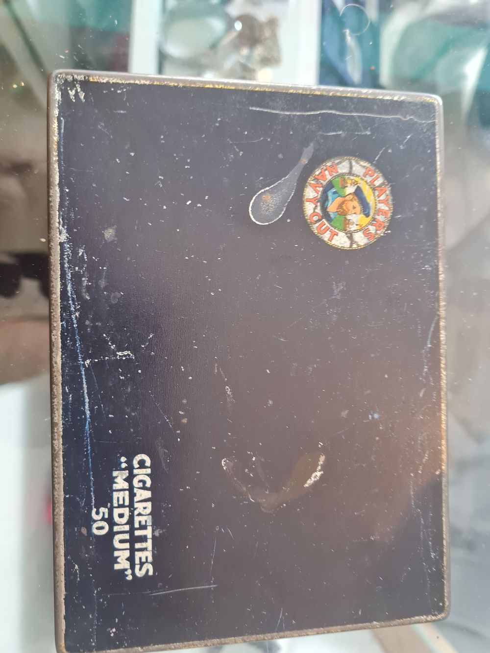 Lot 236: Vintage john player tin with cigarettes