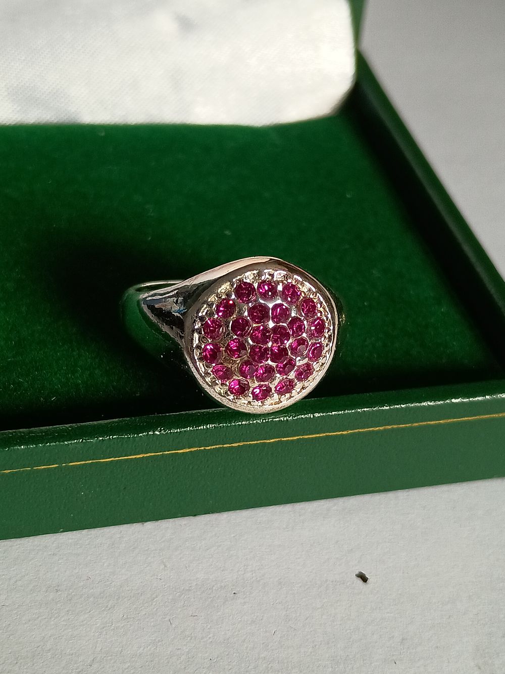 Lot 323: Multi Pink Stone diamante Ring