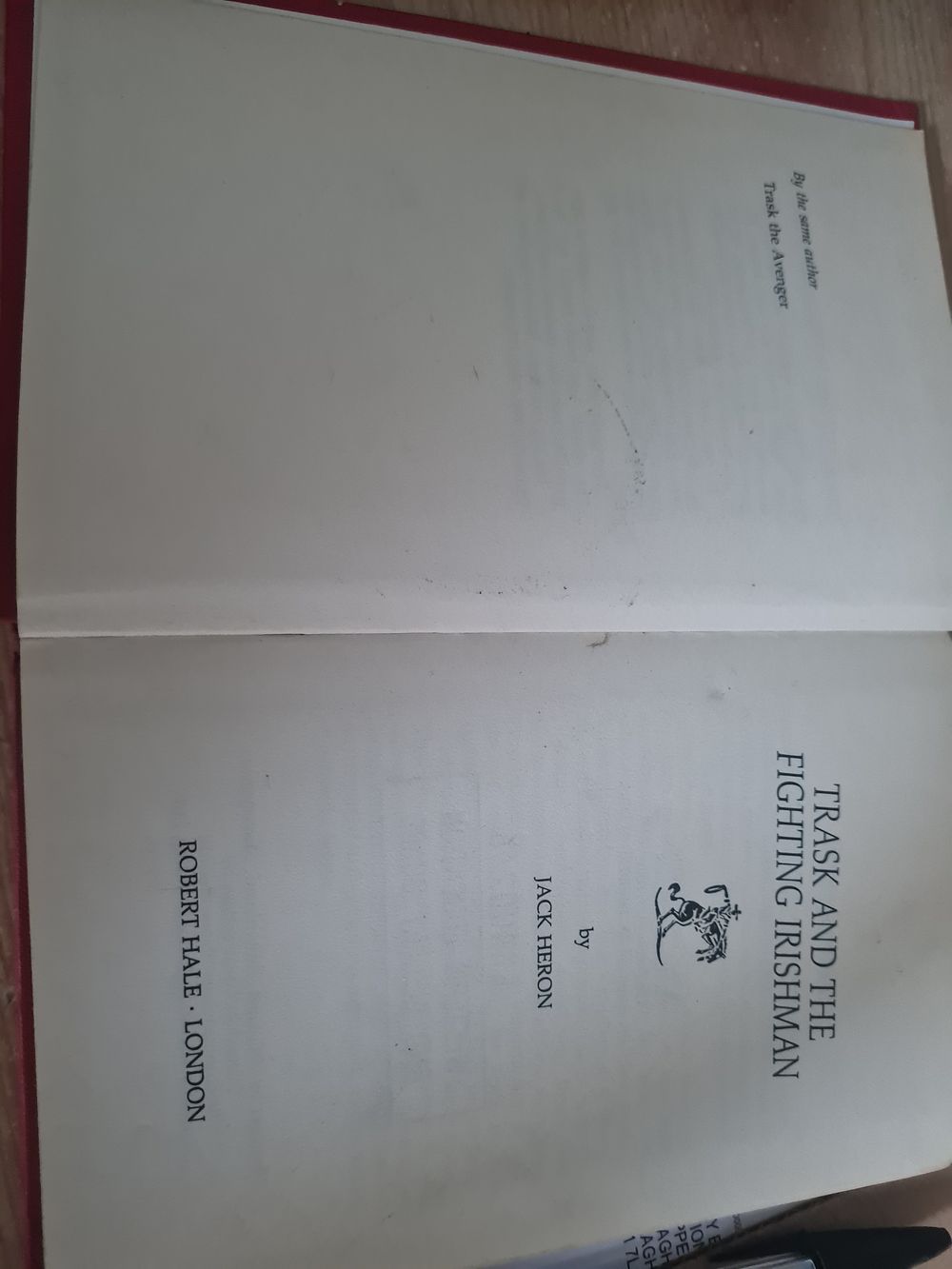 Lot 34i: Trask and the fighting irishmen