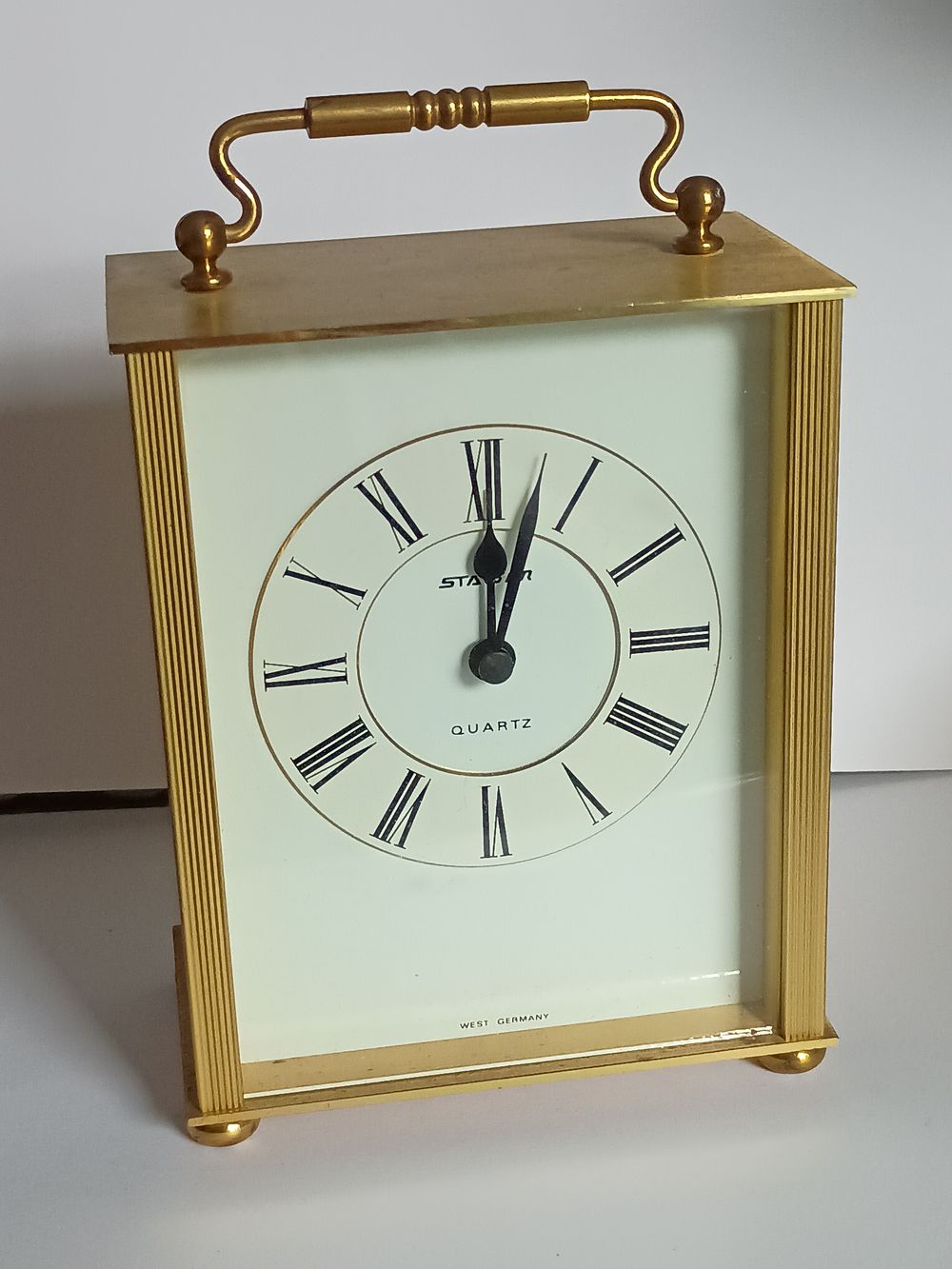Lot 142: Stager West German Quartz Carriage Clock