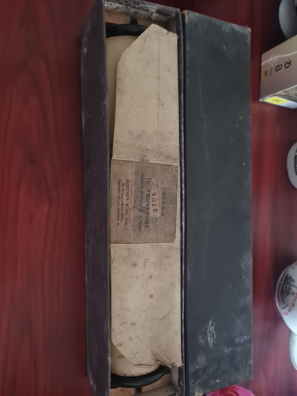 Lot 148: Vintage cased piano scroll