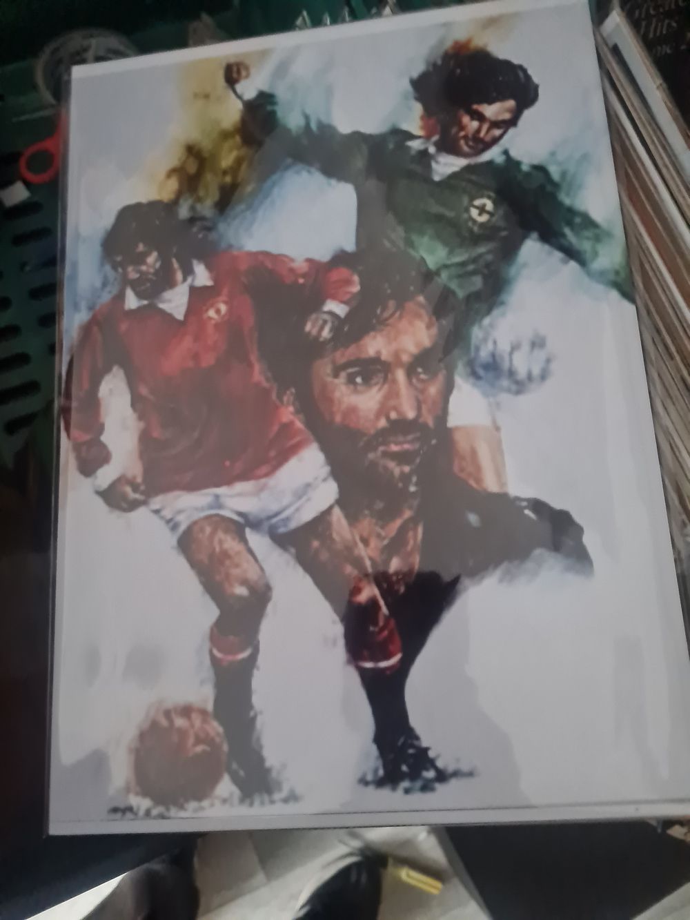 Lot 198: George best a4 in cardboard sleeve high gloss