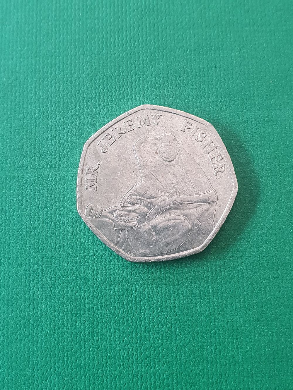 Lot 207: Jeremy Fisher 50p coin