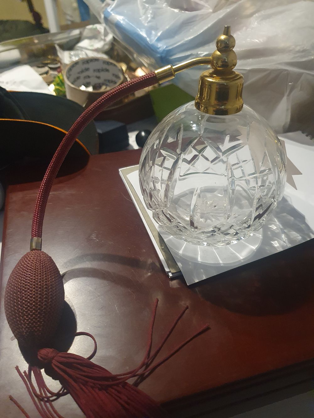Lot 228: Waterford Crystal perfume decanter/bottle
