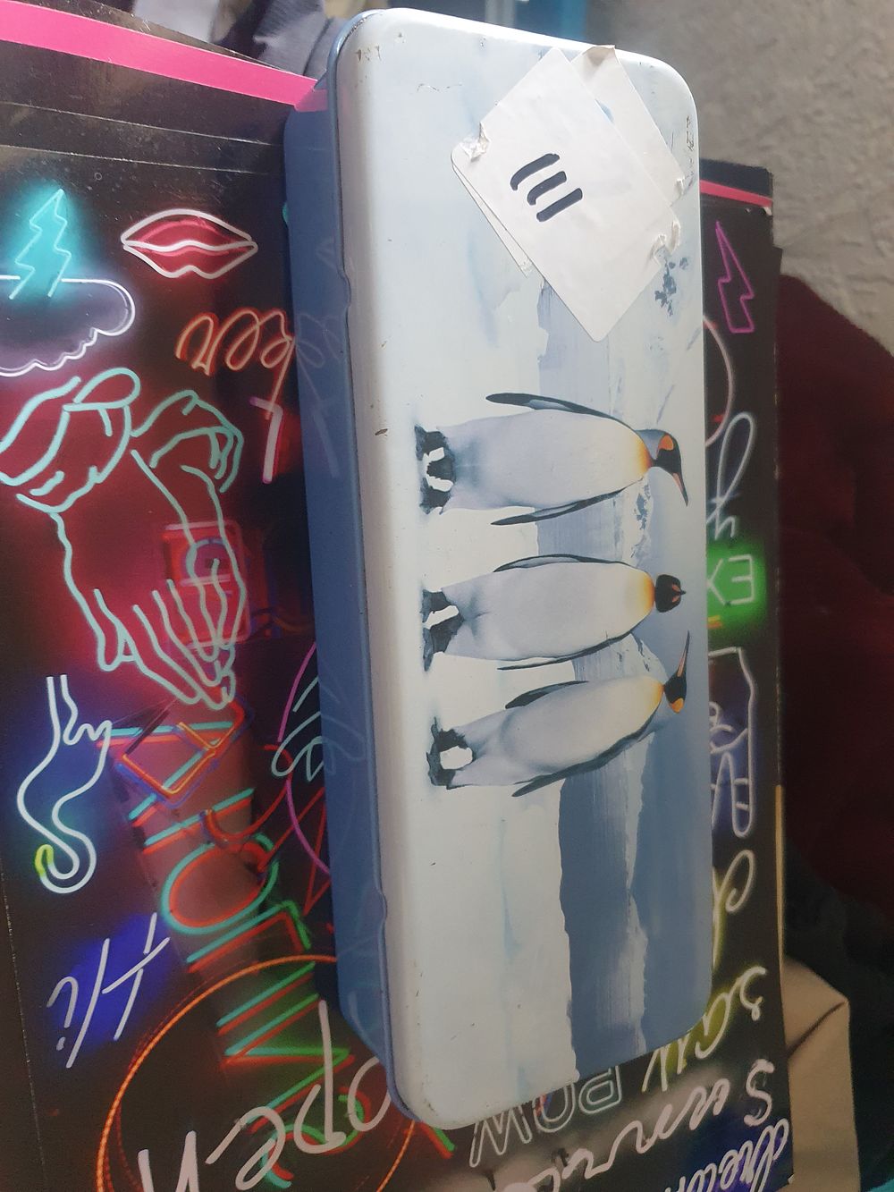 Lot 111a: Penguin tin