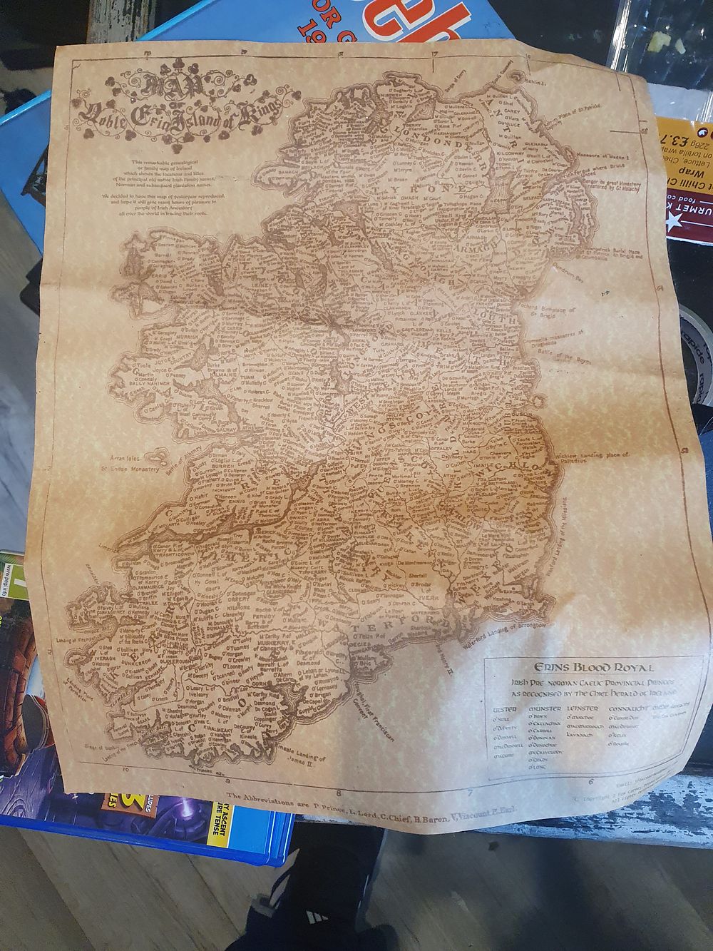 Lot 356: Vintage Ireland map