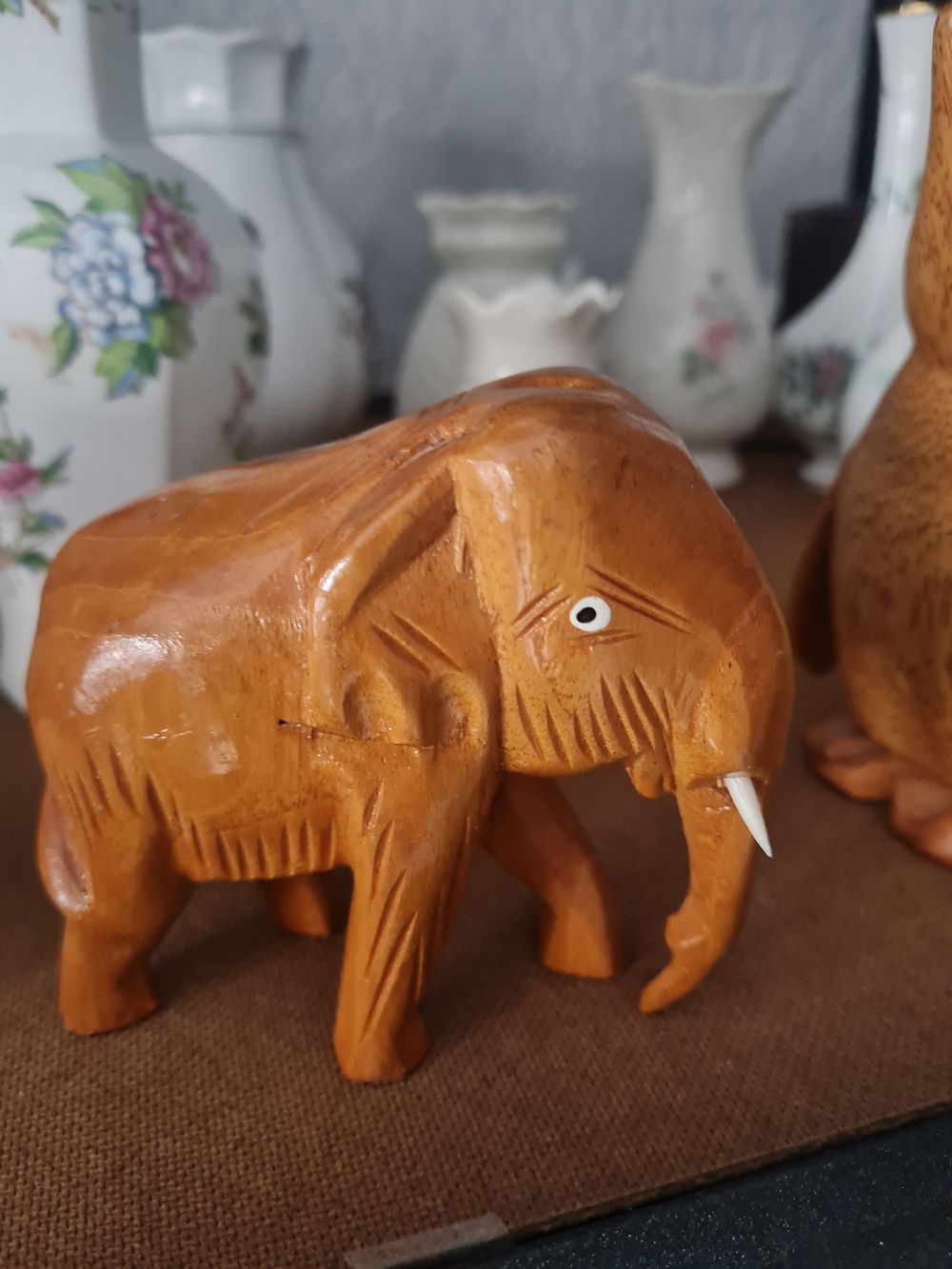 Lot 131: Wooden elephant