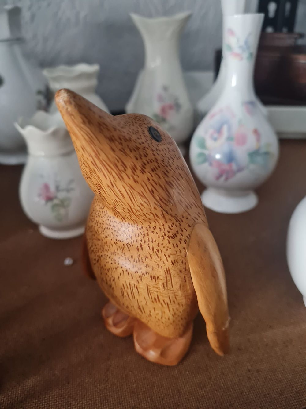 Lot 138: Wooden penguin