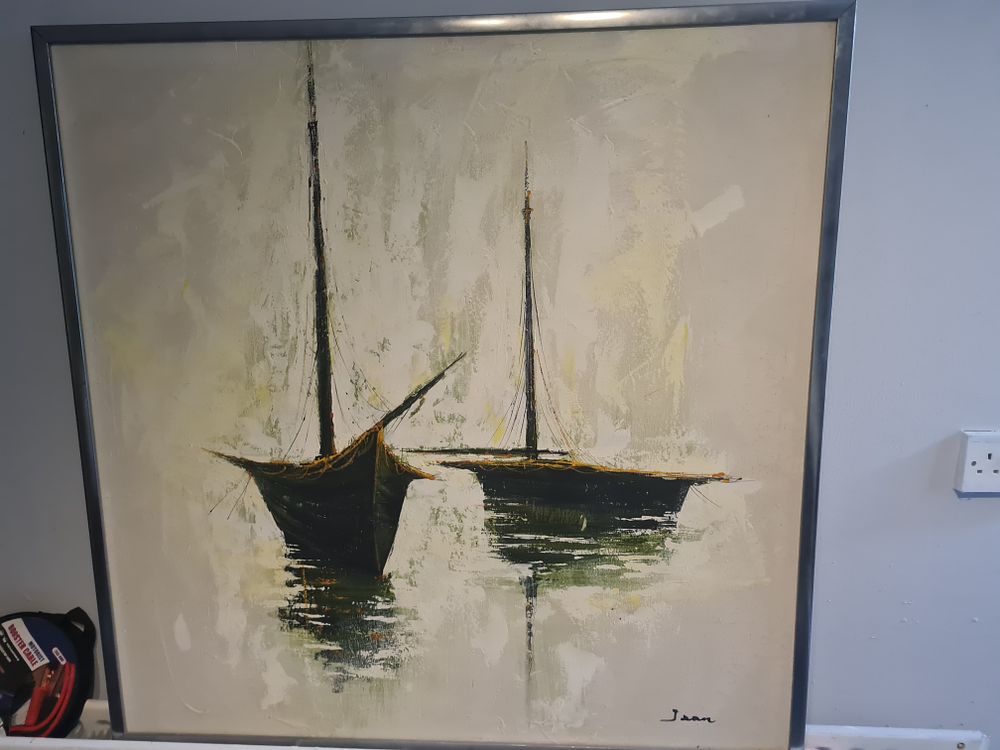 Lot 152: Very large signed painting