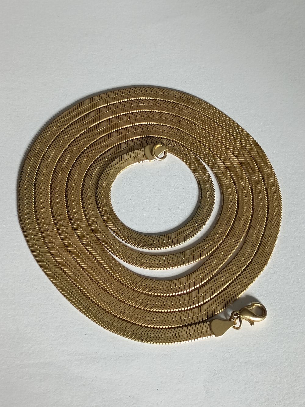 Lot 217: Ladies long vintage Snake Chain