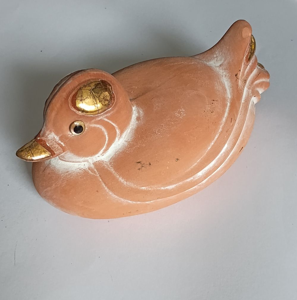 Lot 319: Vintage Clay Duck