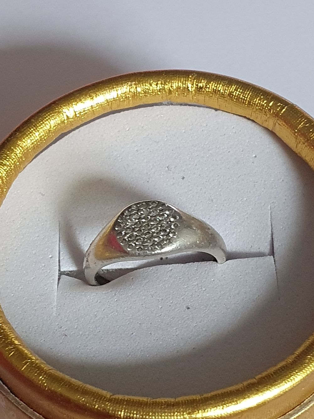 Lot 6x: Vintage silver stamped ring