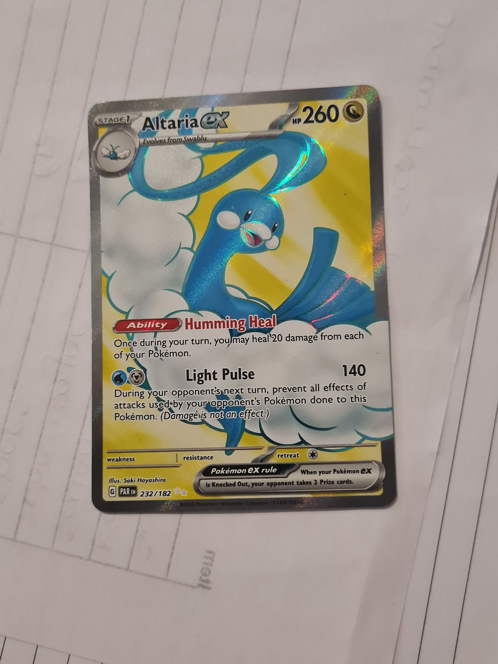 Lot 146: Altaria sx card pokemon