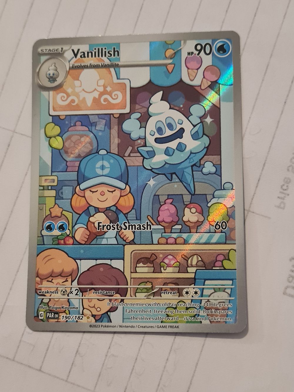 Lot 148: Vanillish pokemon card