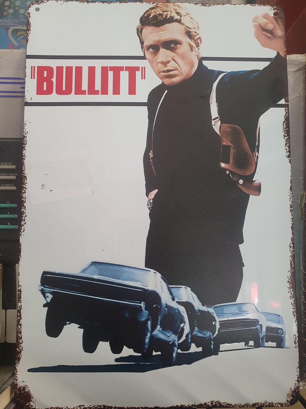 Lot 281: Bullitt tin sign