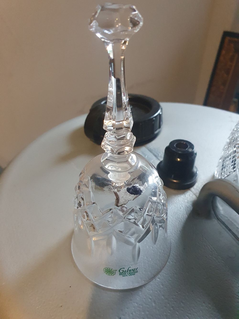 Lot 172: Galway Crystal bell