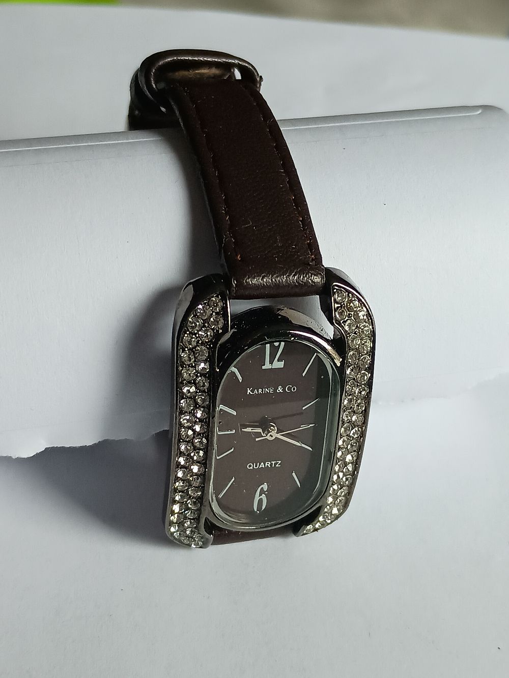 Lot 200: Karine & Co. Diamante detail Watch