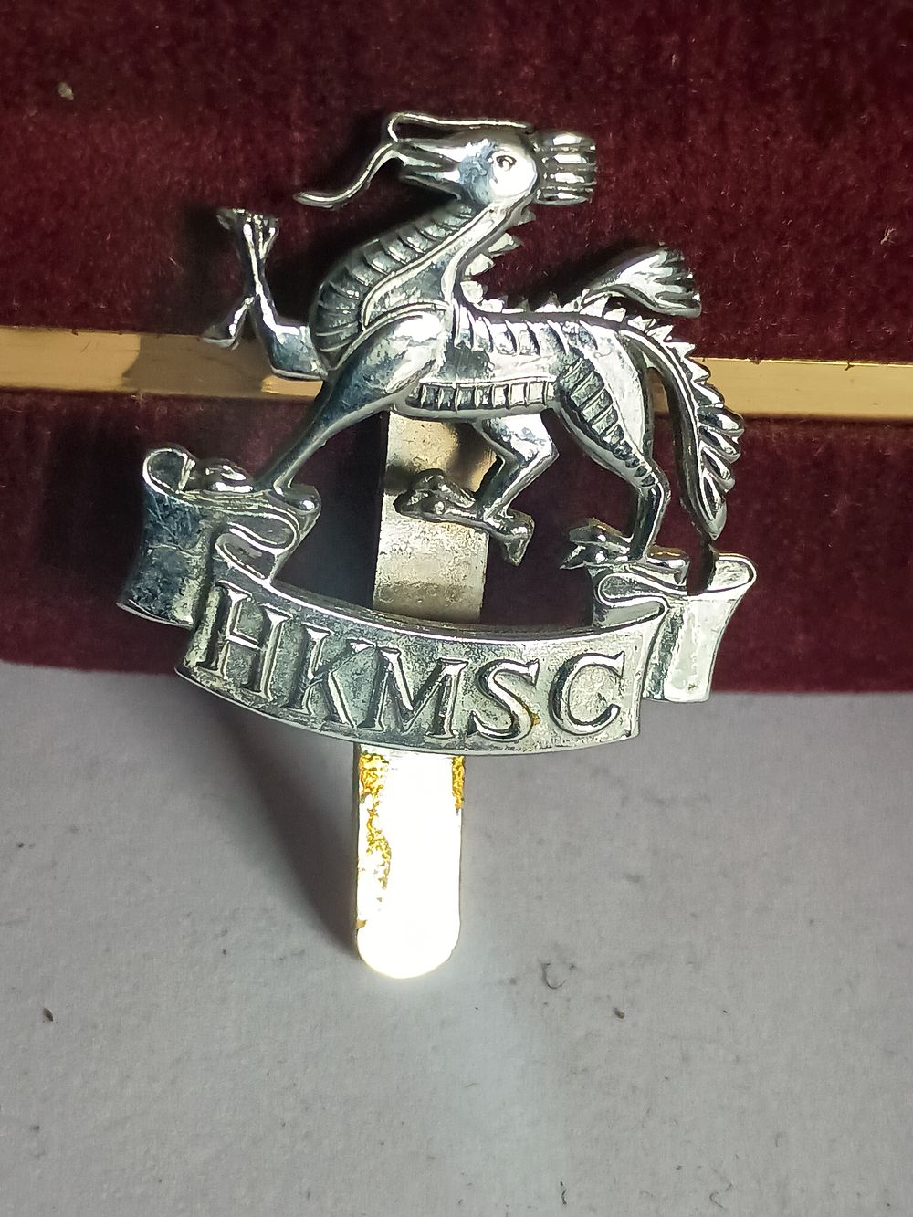 Lot 75: Vintage Hong Kong Military Service Corps Badge