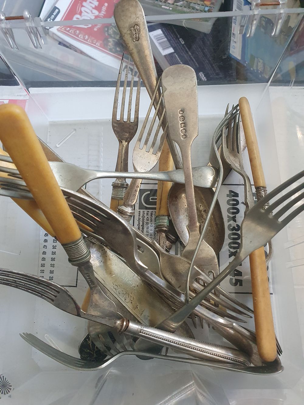Lot 91: Vintage stamped cutlery