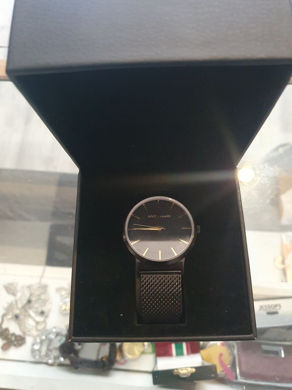 Lot 103: Rocca James boxed watch
