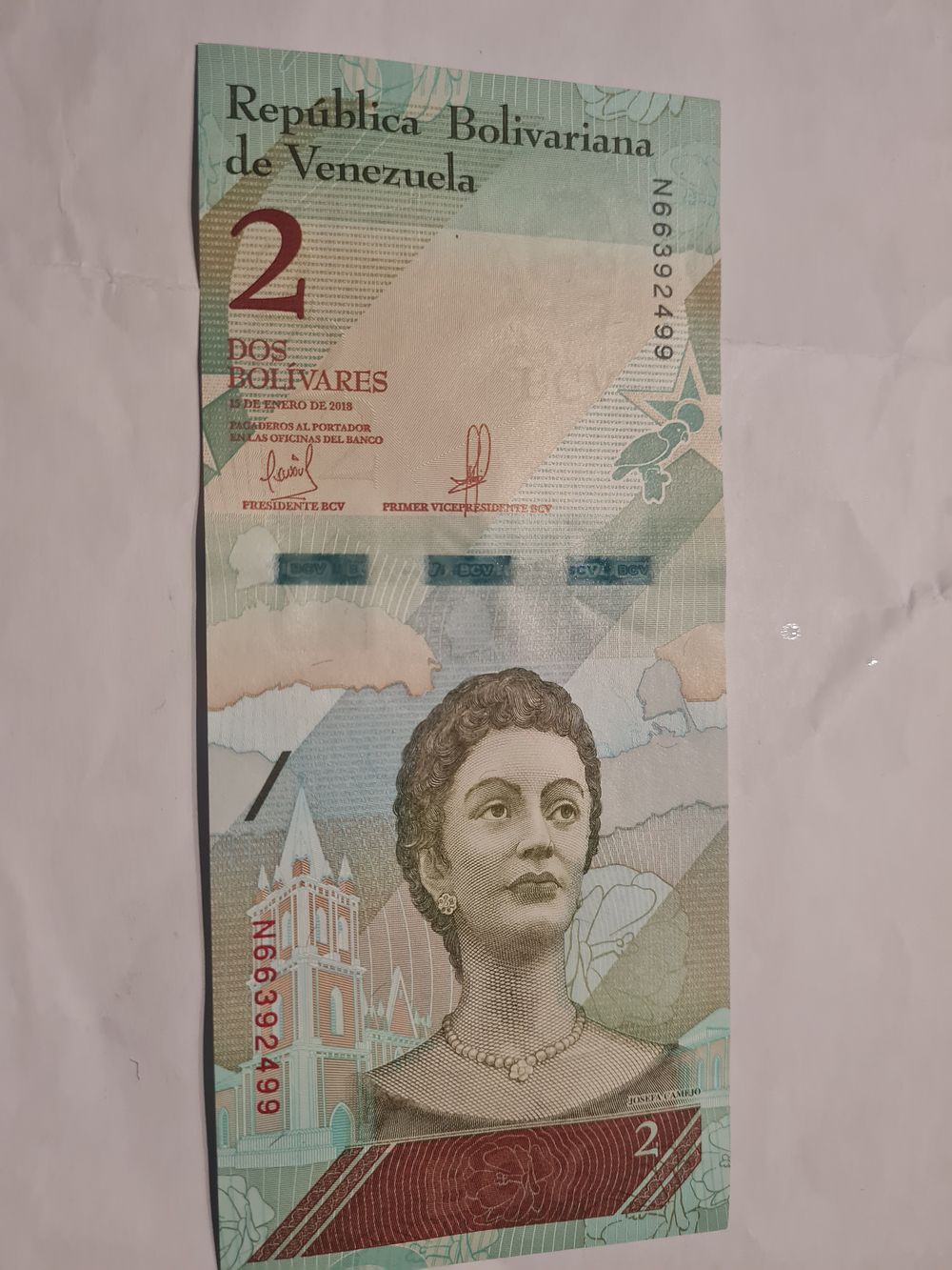 Lot 244: Uncirculated Bolivian bank note