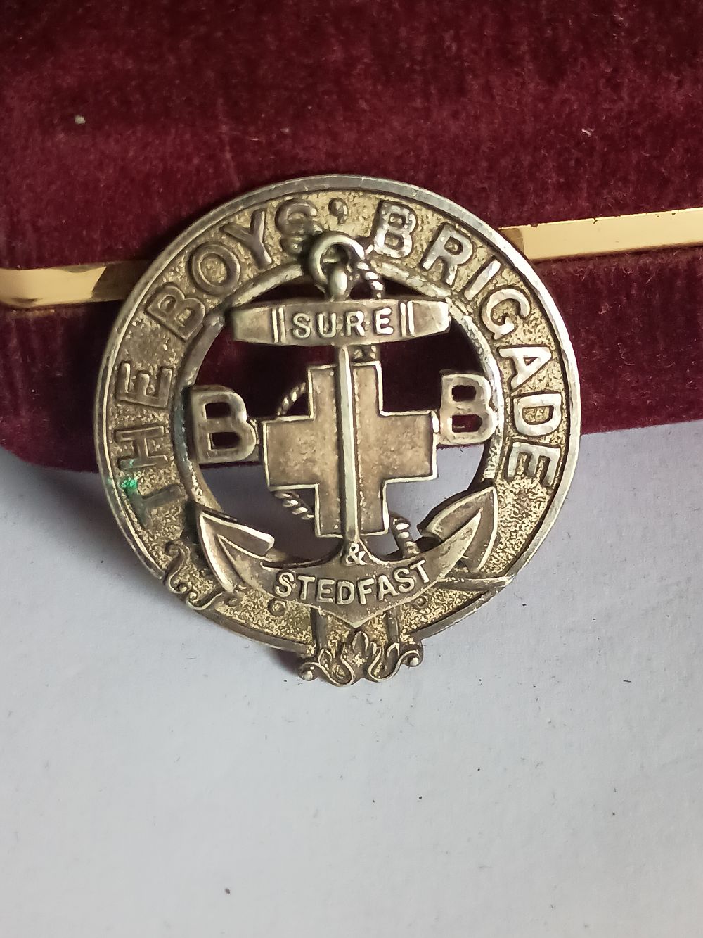 Lot 249: Vintage Boys Brigade Officers Cap Badge