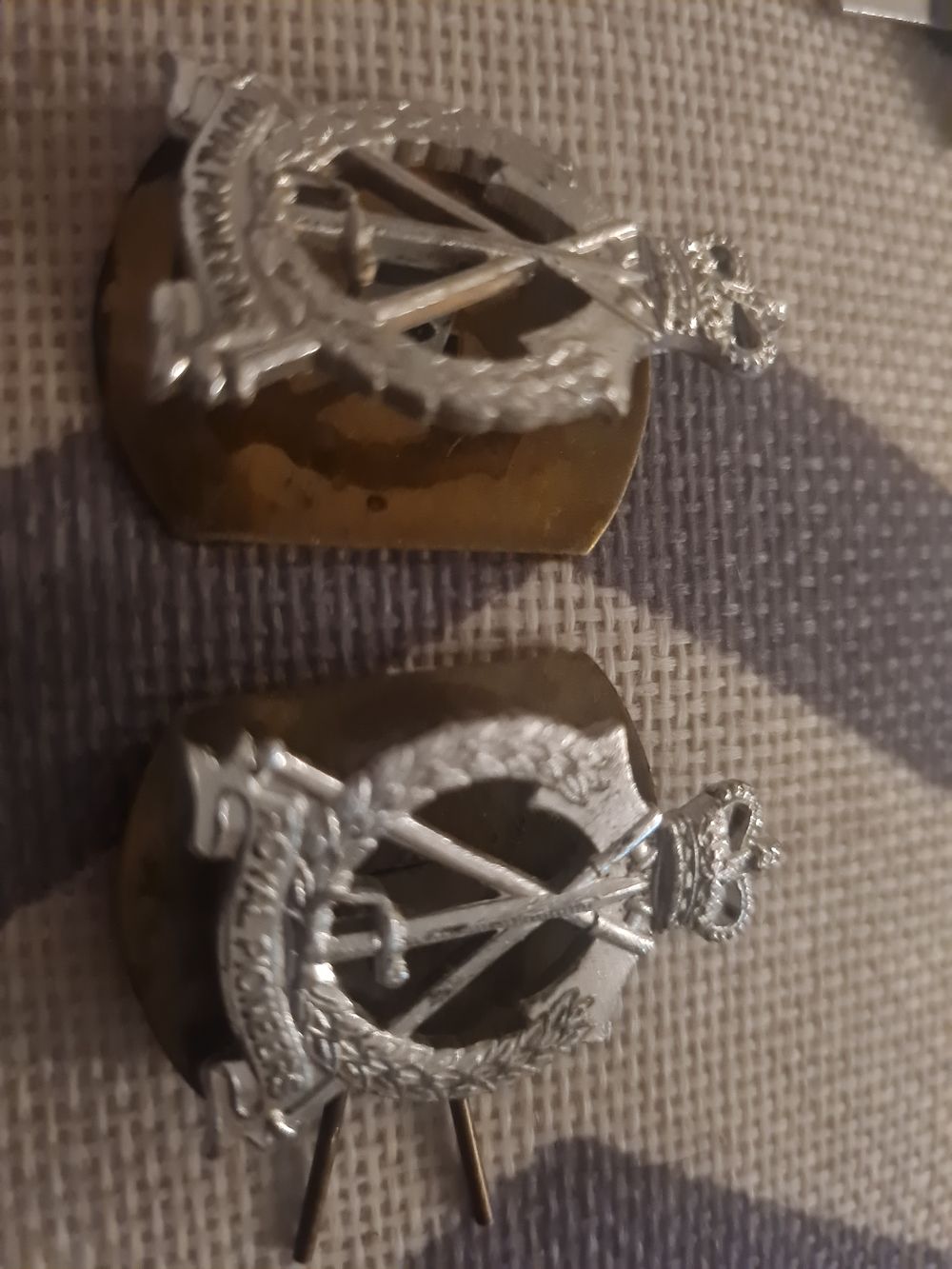 Lot 364: British Army Officer's Cap & Collar Badges - Royal Pioneer Corps