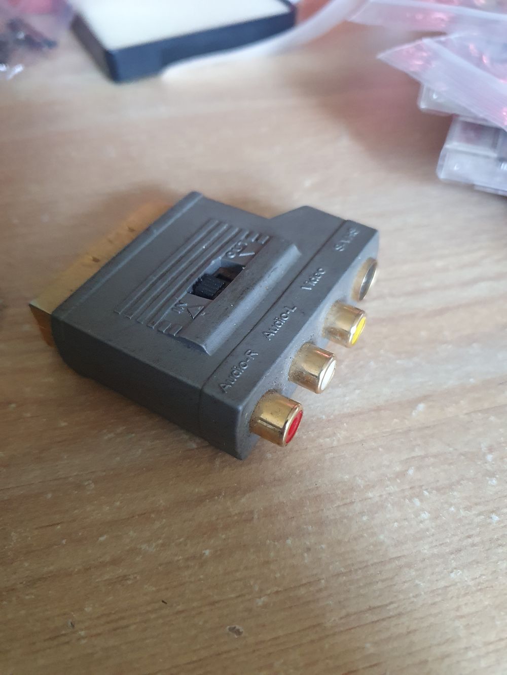 Lot 74e: Vintage scart adapter