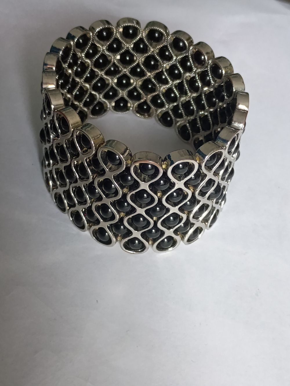 Lot 256: Ladies Multi black stone Bracelet