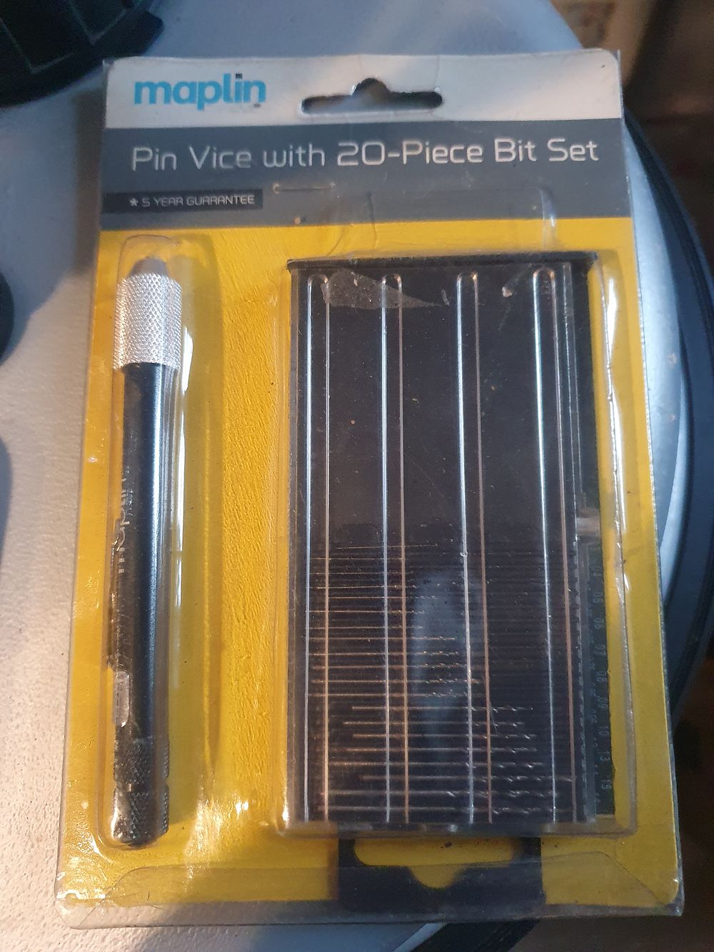 Lot 265: Pin vice with 20 pc bit set