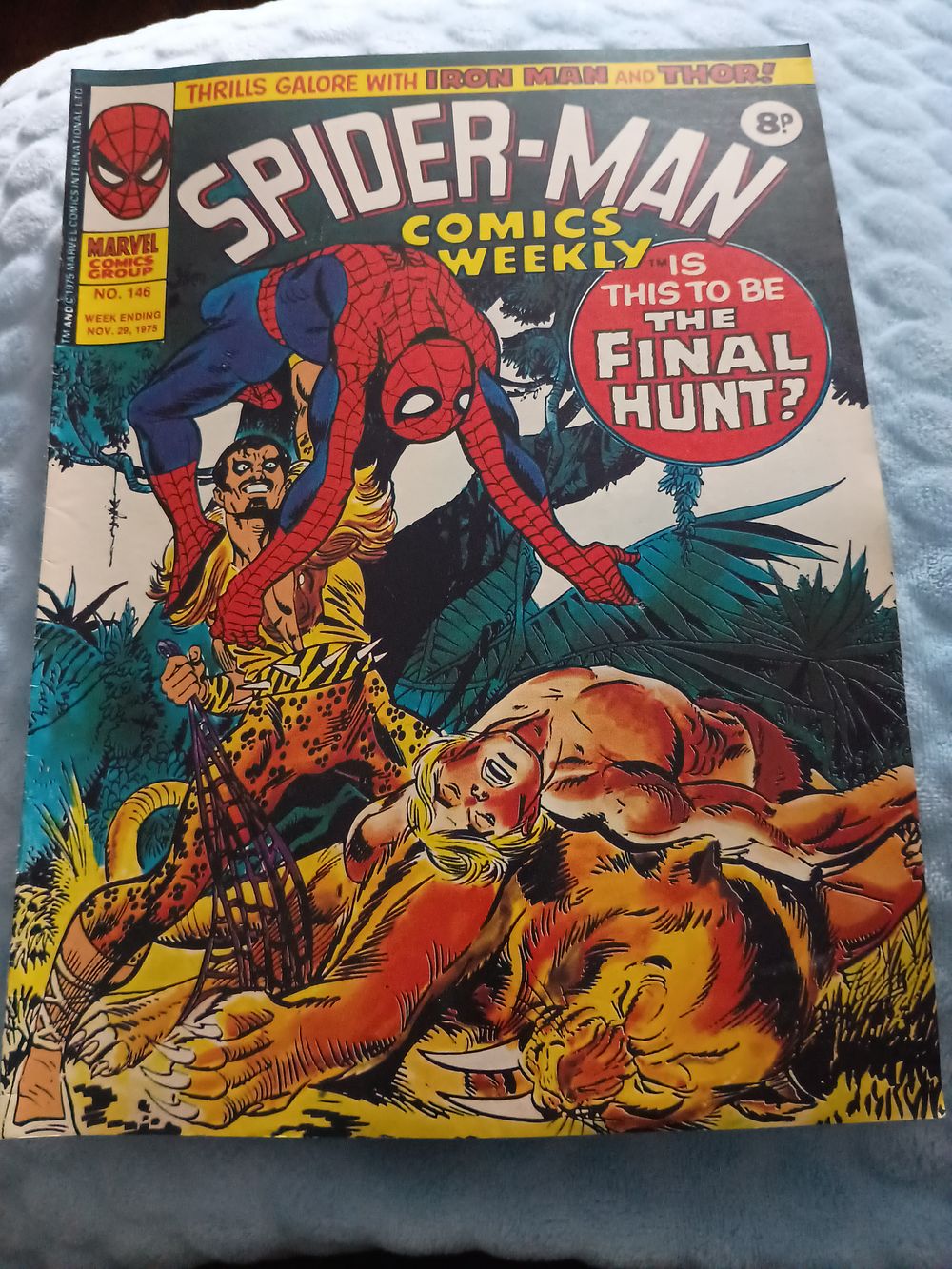 Lot 102: Spiderman Comics Weekly Vintage 1975