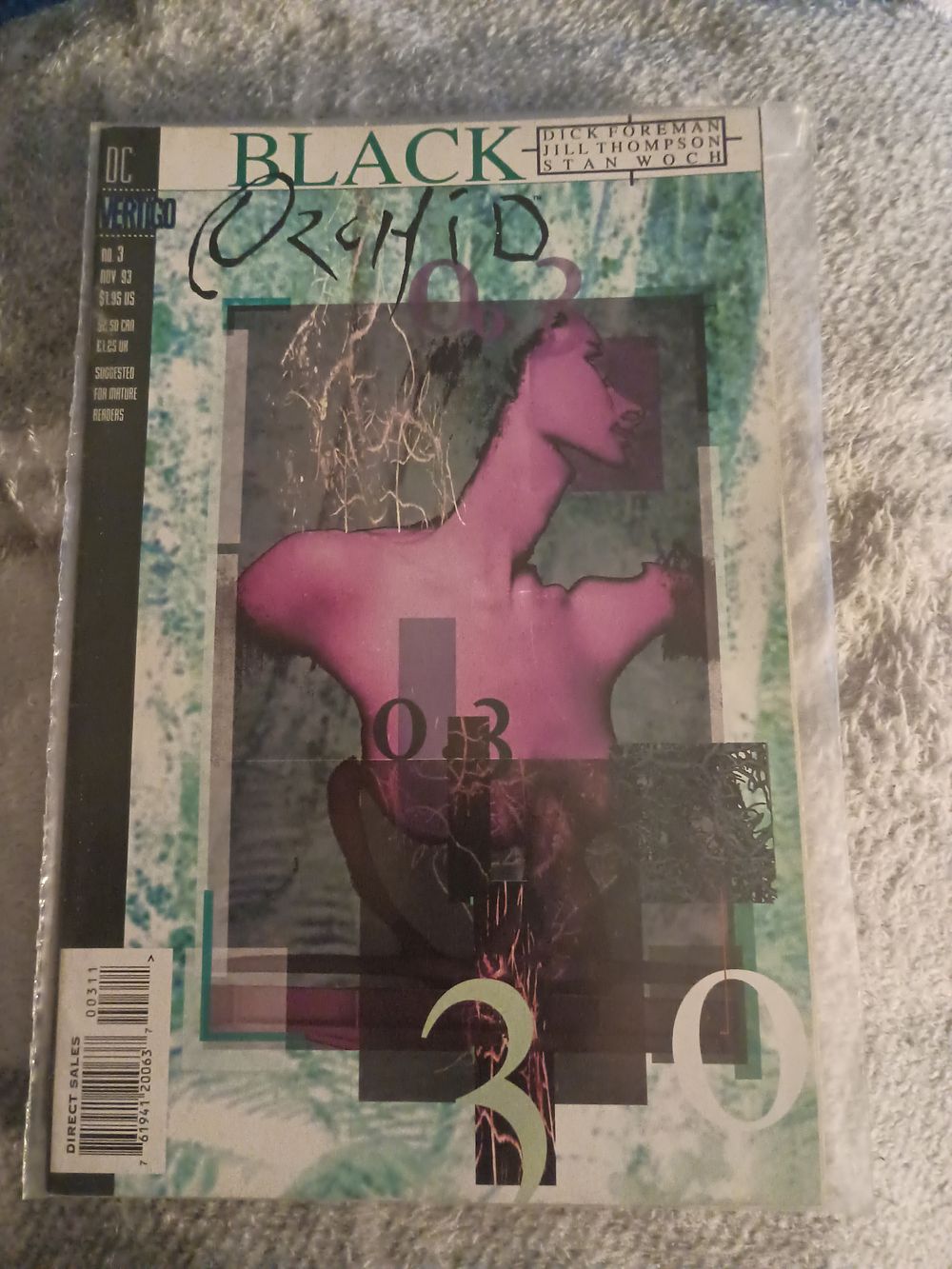 Lot 124: Vintage Comic In Sleeve Black Orchid 0.3 1993